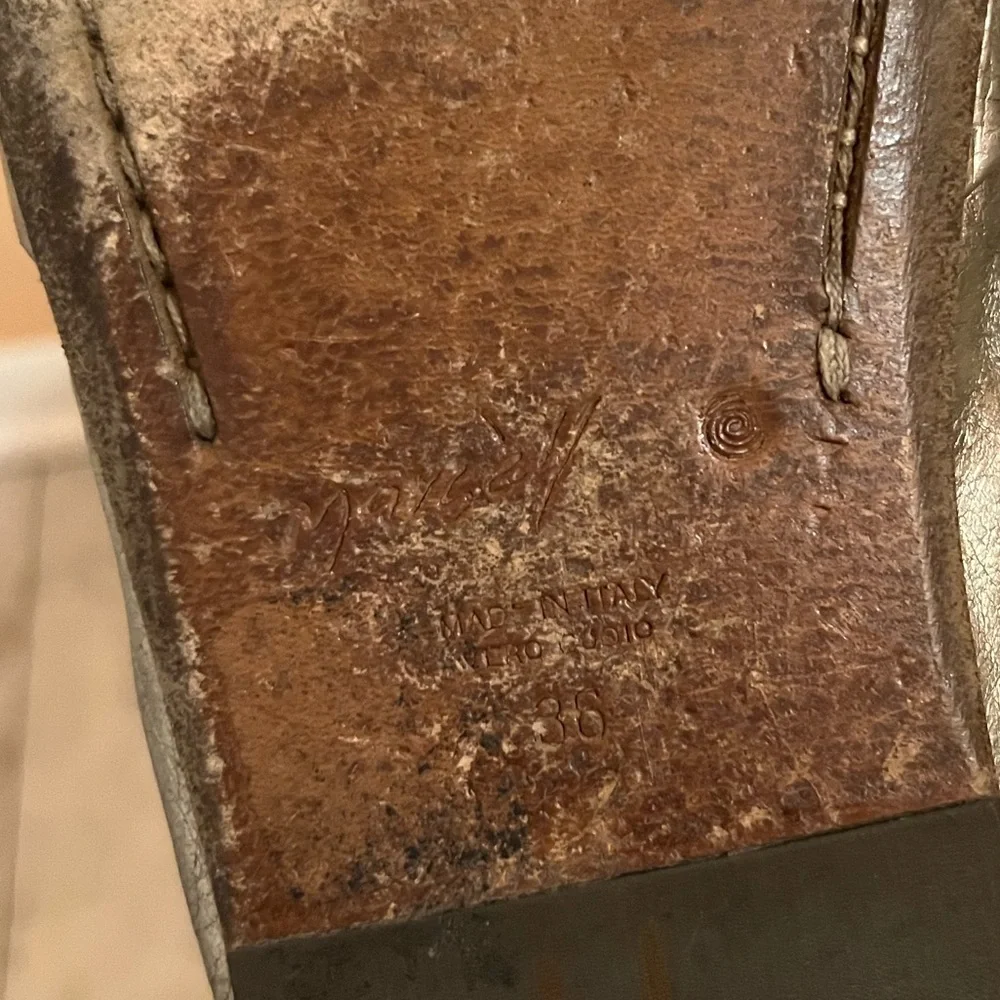 Marsell laceless gold distressed loafers - Picture 7 of 8